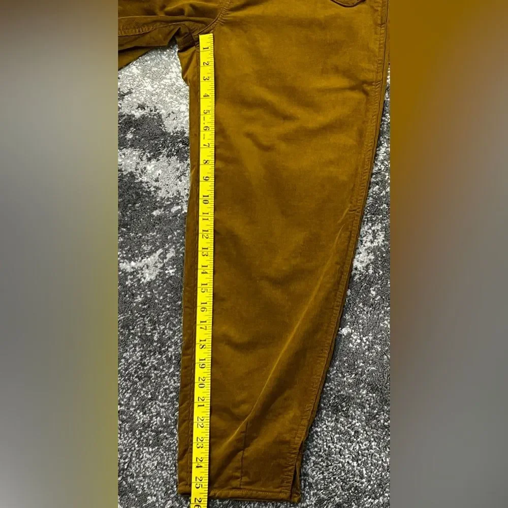 Kut From The Kloth Sadie Slit Hem Crop Corduroy Pants golden brown Size 6